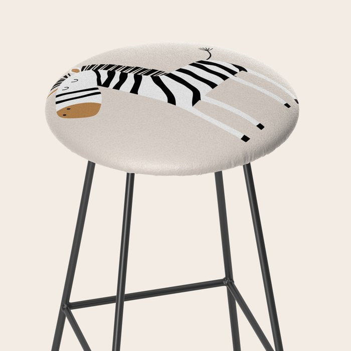 Nursery Wall Art, Safari Nursery Prints, Neutral Nursery Decor, Zebra Print Stool Gallery Image 2
