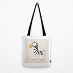 Nursery Wall Art, Safari Nursery Prints, Neutral Nursery Decor, Zebra Print Tote Bag Gallery Image 2