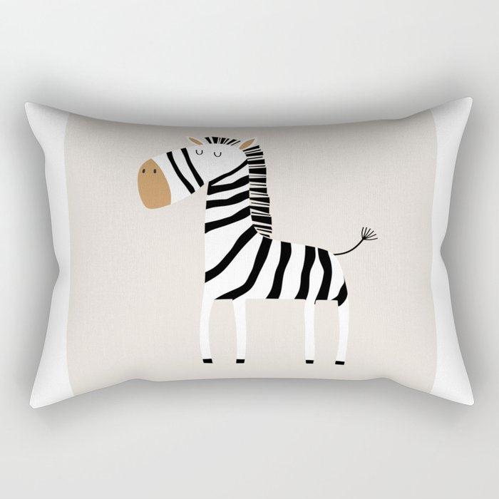 Nursery Wall Art, Safari Nursery Prints, Neutral Nursery Decor, Zebra Print Rectangular Pillow Gallery Image 2