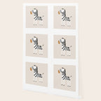 Nursery Wall Art, Safari Nursery Prints, Neutral Nursery Decor, Zebra Print Wallpaper Gallery Image 2