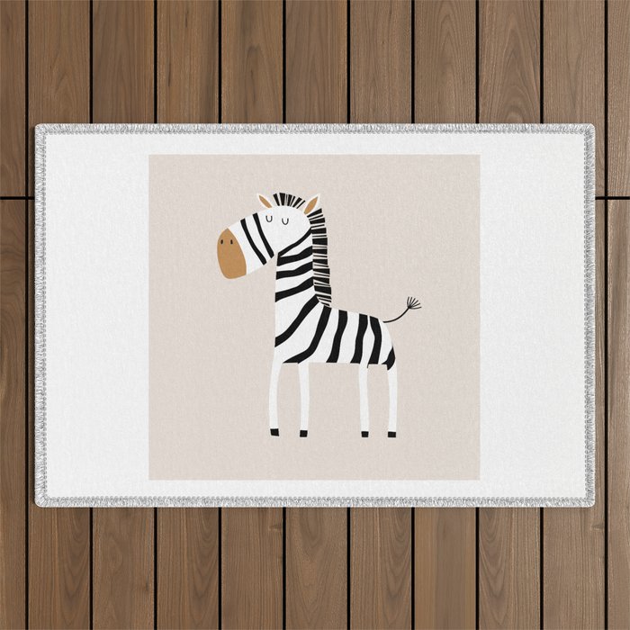 Nursery Wall Art, Safari Nursery Prints, Neutral Nursery Decor, Zebra Print Outdoor Rug Gallery Image 1