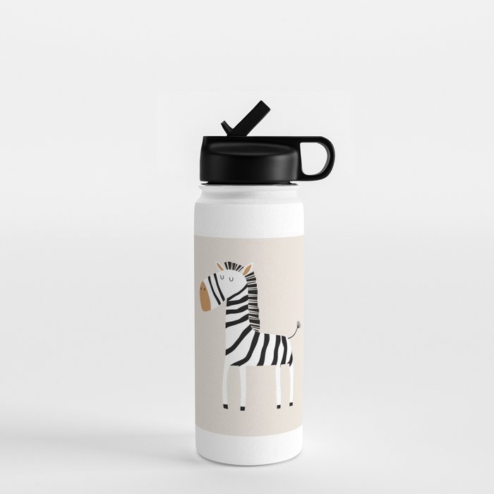 Nursery Wall Art, Safari Nursery Prints, Neutral Nursery Decor, Zebra Print Water Bottle Gallery Image 1
