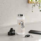 Nursery Wall Art, Safari Nursery Prints, Neutral Nursery Decor, Zebra Print Water Bottle Gallery Image 4