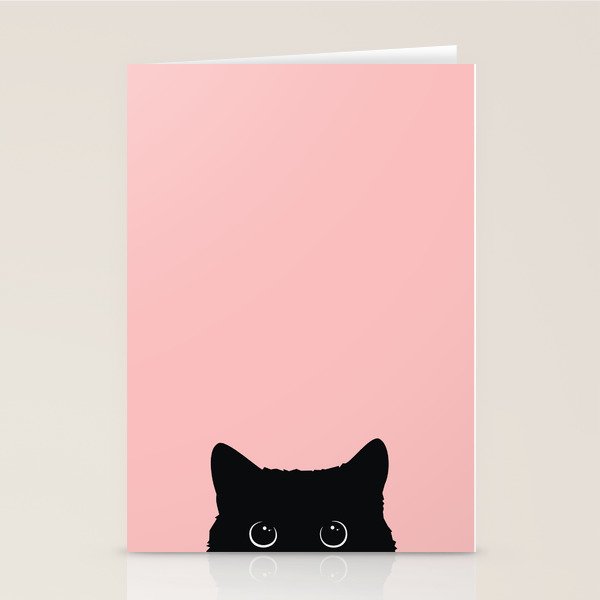 Black Cat Stationery Card Gallery Image 1