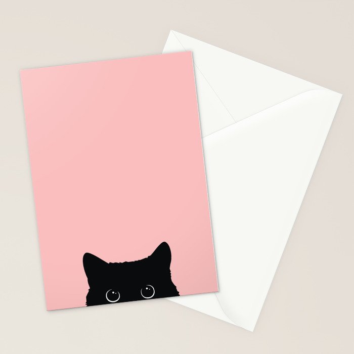 Black Cat Stationery Card Gallery Image 2