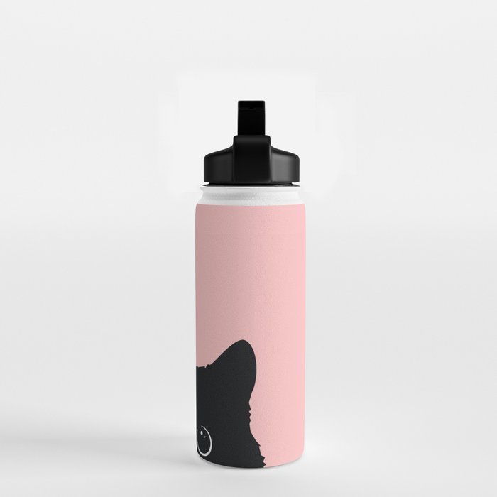 Black Cat Water Bottle Gallery Image 2