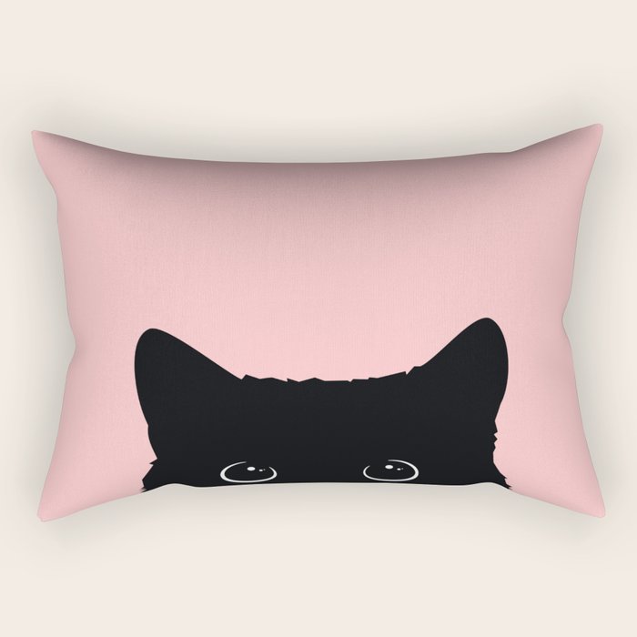 Black Cat Rectangular Pillow Gallery Image 1