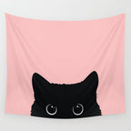 Black Cat Wall Tapestry Gallery Image 4