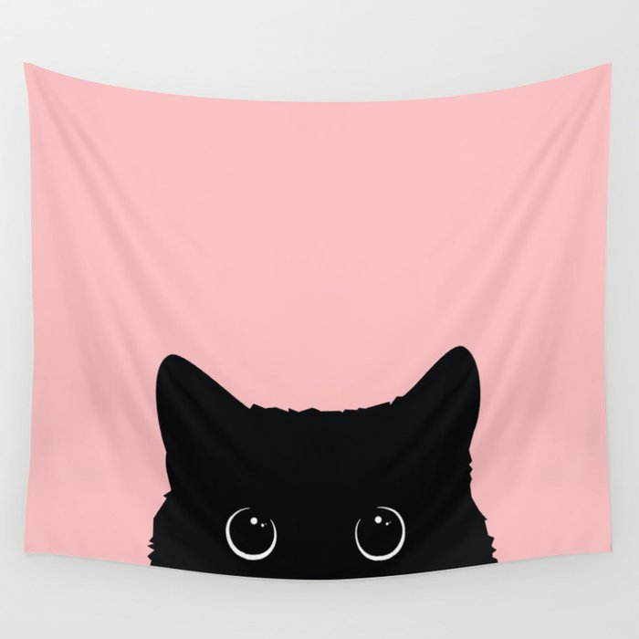 Black Cat Wall Tapestry Gallery Image 4