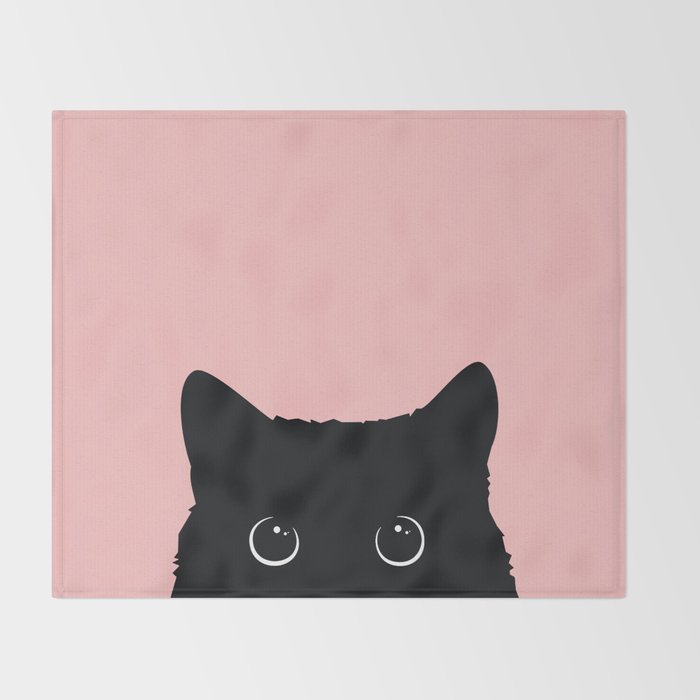 Black Cat Throw Blanket Gallery Image 2