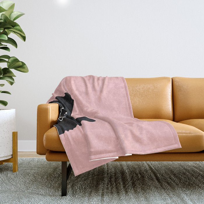 Black Cat Throw Blanket Gallery Image 1