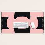 Black Cat Desk Mat Gallery Image 1