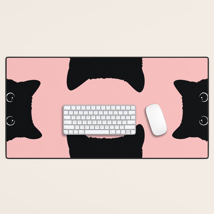 Black Cat Desk Mat Gallery Image 1