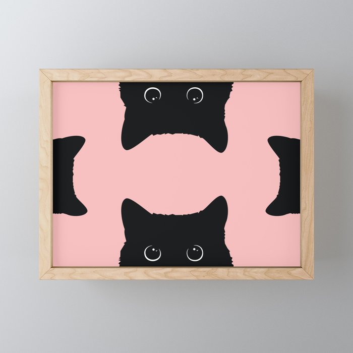 Black Cat Mini Art Print Gallery Image 1