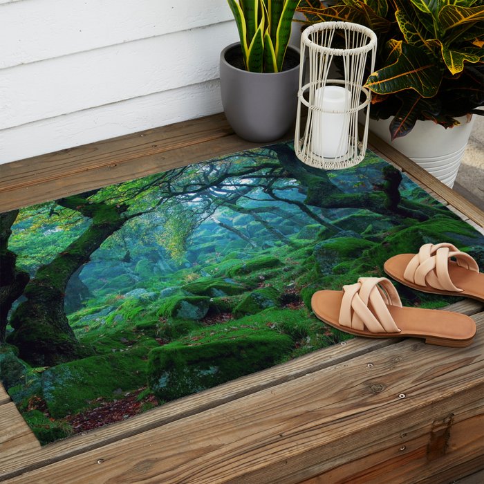 Enchanted forest mood Outdoor Rug Gallery Image 2
