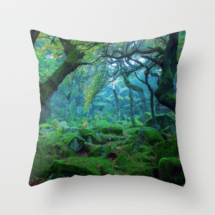 Enchanted forest mood Throw Pillow Gallery Image 6