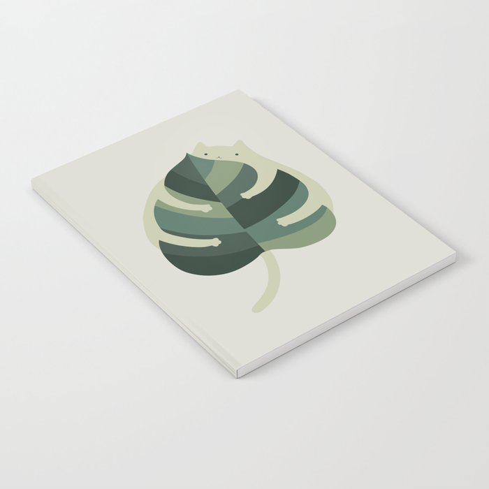 Monstera Cat Hug Notebook Gallery Image 1