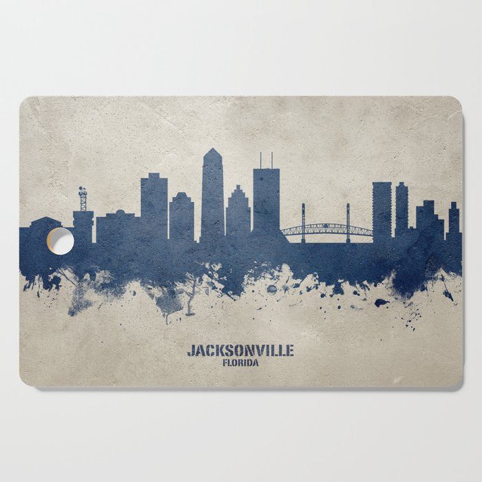 Jacksonville Florida Skyline Cutting Board Gallery Image 1