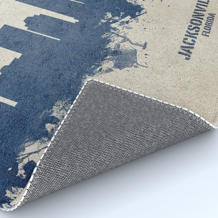 Jacksonville Florida Skyline Rug Gallery Image 4