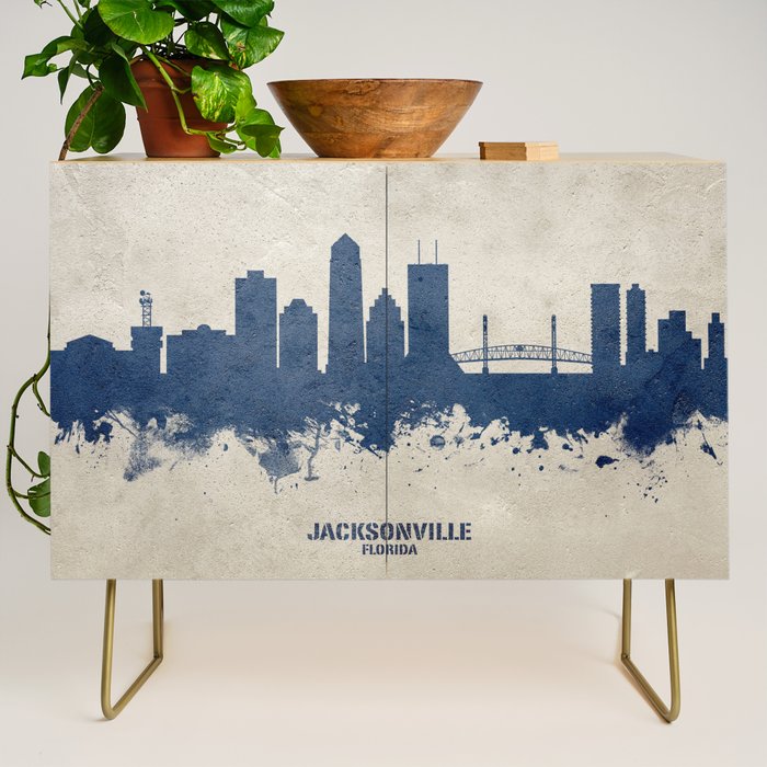 Jacksonville Florida Skyline Credenza Gallery Image 1