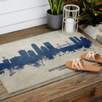 Jacksonville Florida Skyline Outdoor Rug Gallery Image 2