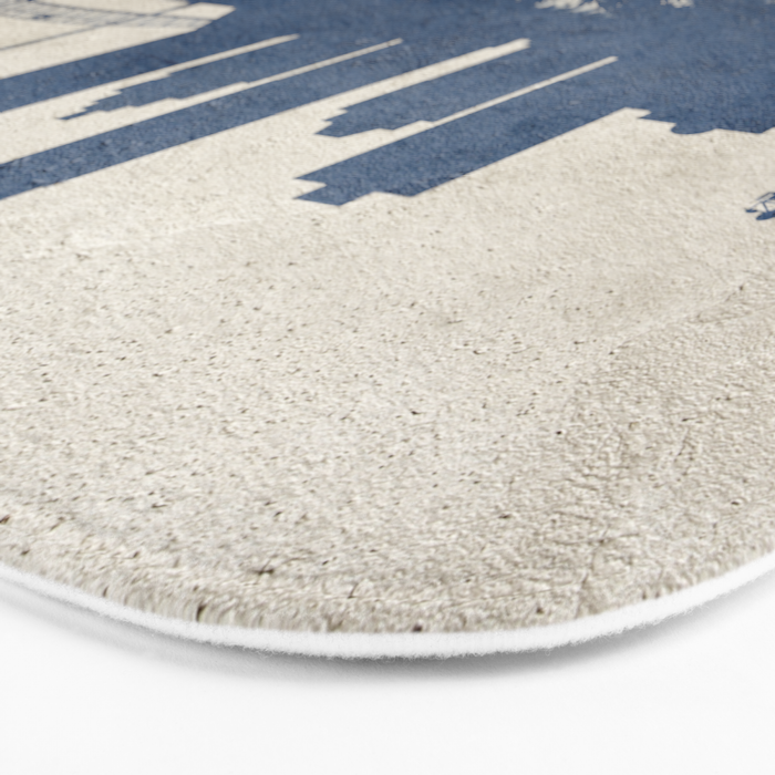 Jacksonville Florida Skyline Bath Mat Gallery Image 3