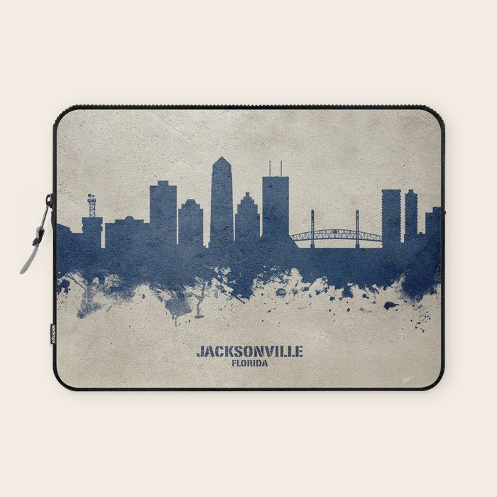 Jacksonville Florida Skyline Laptop Sleeve Gallery Image 1