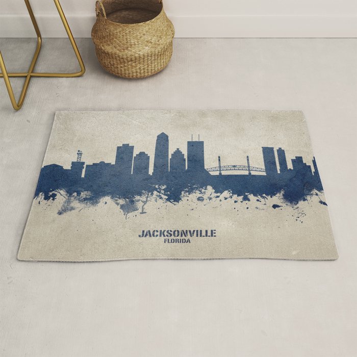 Jacksonville Florida Skyline Rug Gallery Image 1