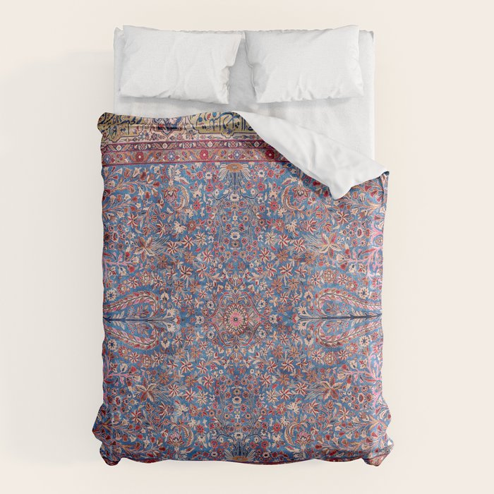 Kashan Central Persian Rug Print Duvet Cover Gallery Image 6