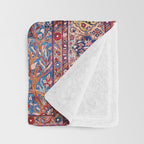 Kashan Central Persian Rug Print Throw Blanket Gallery Image 3