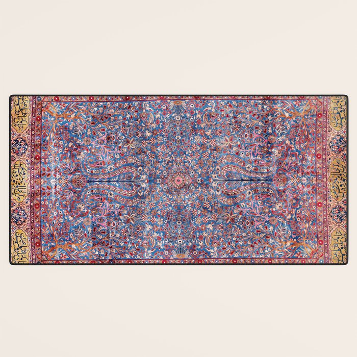 Kashan Central Persian Rug Print Desk Mat Gallery Image 3