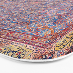 Kashan Central Persian Rug Print Bath Mat Gallery Image 3
