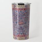 Kashan Central Persian Rug Print Travel Mug Gallery Image 1