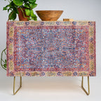 Kashan Central Persian Rug Print Credenza Gallery Image 1