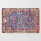 Kashan Central Persian Rug Print Cutting Board Gallery Image 1