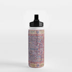 Kashan Central Persian Rug Print Water Bottle Gallery Image 2