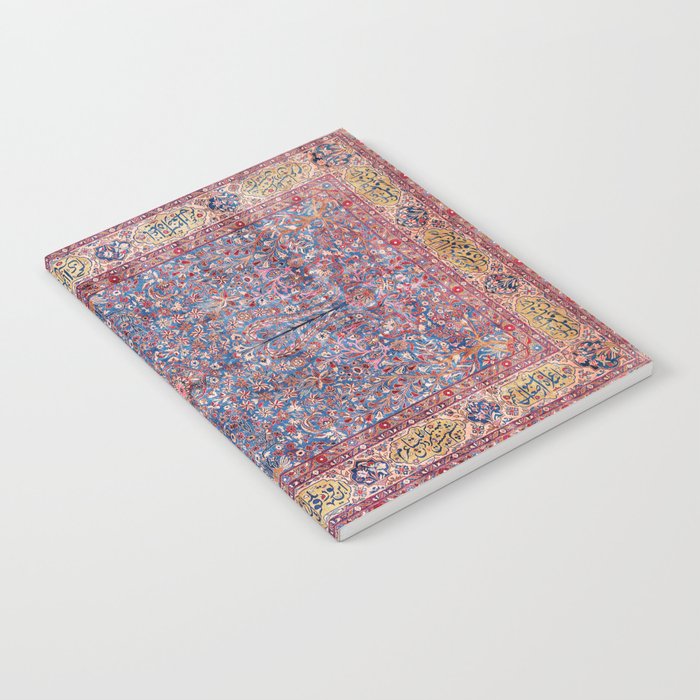 Kashan Central Persian Rug Print Notebook Gallery Image 2