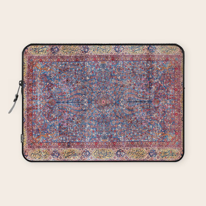 Kashan Central Persian Rug Print Laptop Sleeve Gallery Image 1