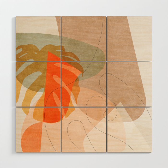 minimal shapes VI Wood Wall Art Gallery Image 1