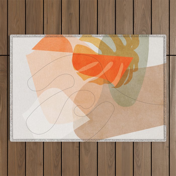 minimal shapes VI Outdoor Rug Gallery Image 1