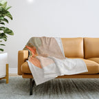 minimal shapes VI Throw Blanket Gallery Image 1