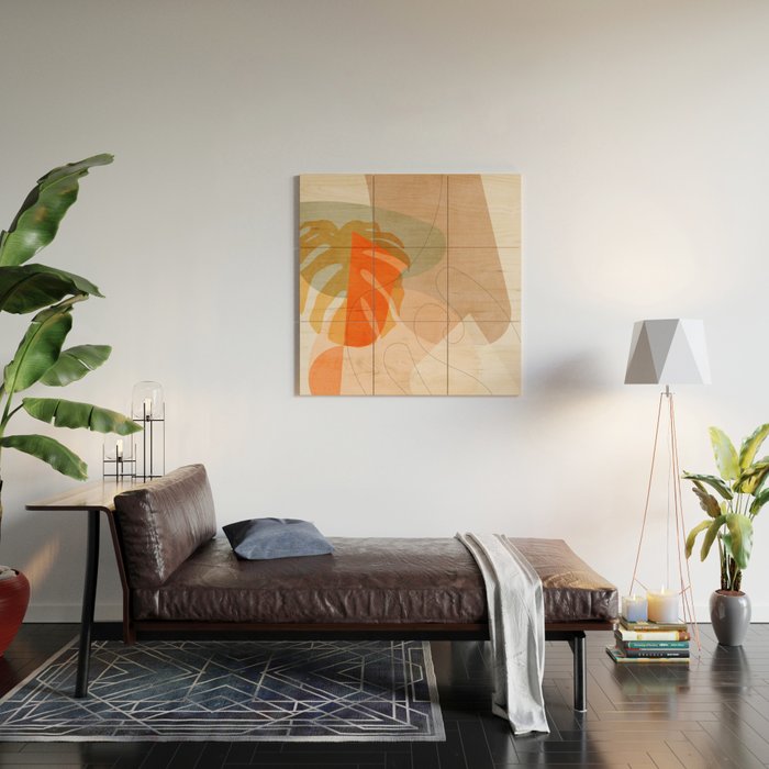 minimal shapes VI Wood Wall Art Gallery Image 2