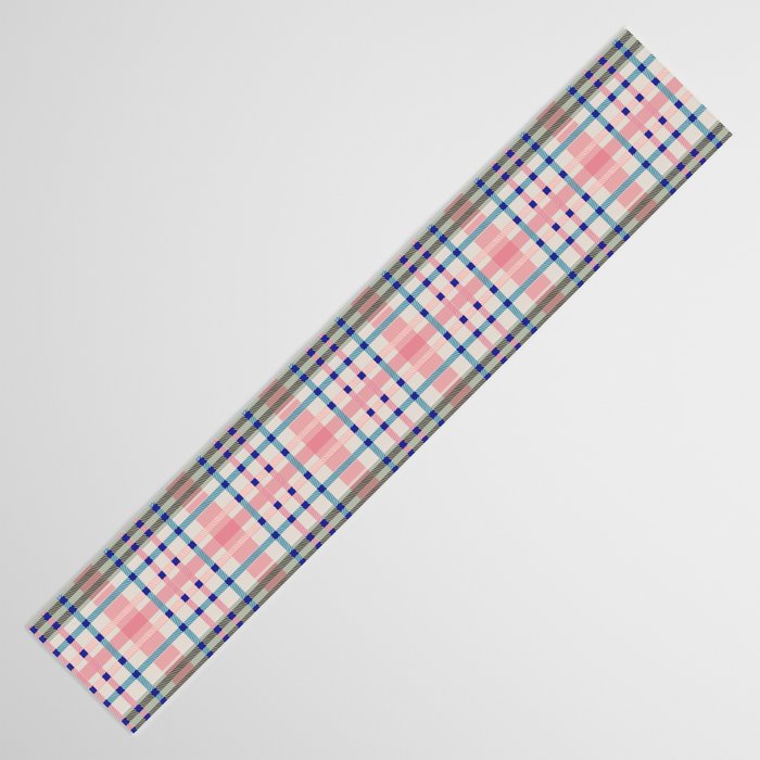 Vibrant Plaid Fusion B Table Runner Gallery Image 3