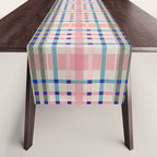 Vibrant Plaid Fusion B Table Runner Gallery Image 1