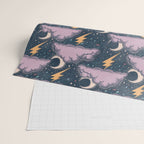 Stormy Night - midnight and lavender  Wrapping Paper Gallery Image 2