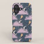 Stormy Night - midnight and lavender  iPhone Case Gallery Image 1