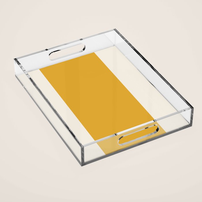 Dual (Yellow Cream) Acrylic Tray Gallery Image 1