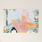 How To Have A Cat Spa Day At Home | Modern Bohemian Home Décor | Pet Bathroom Urban Jungle  Welcome Mat Gallery Image 1