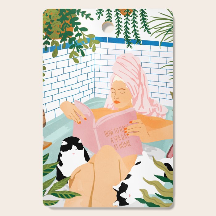 How To Have A Cat Spa Day At Home | Modern Bohemian Home Décor | Pet Bathroom Urban Jungle  Cutting Board Gallery Image 1