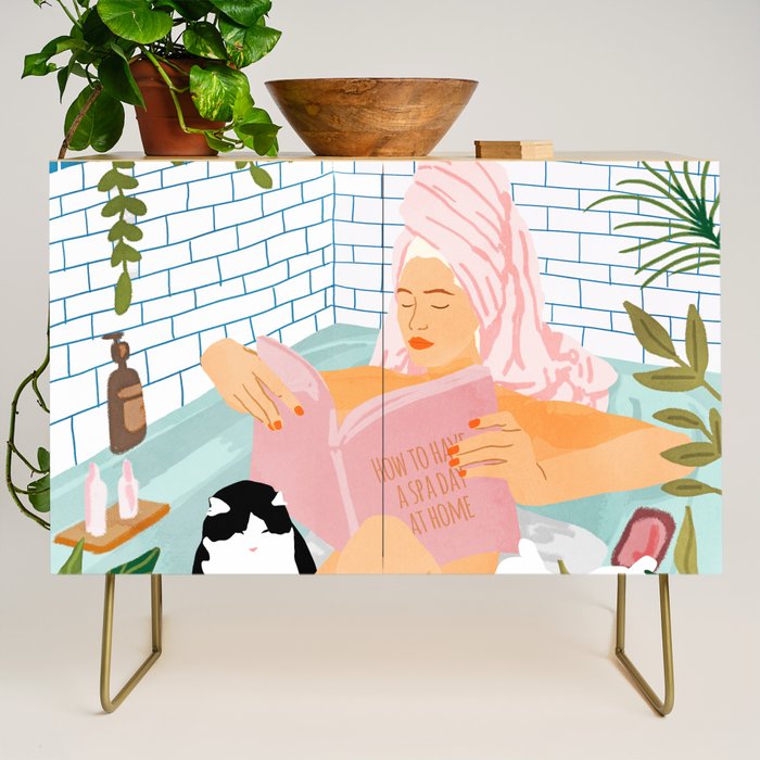 How To Have A Cat Spa Day At Home | Modern Bohemian Home Décor | Pet Bathroom Urban Jungle  Credenza Gallery Image 1